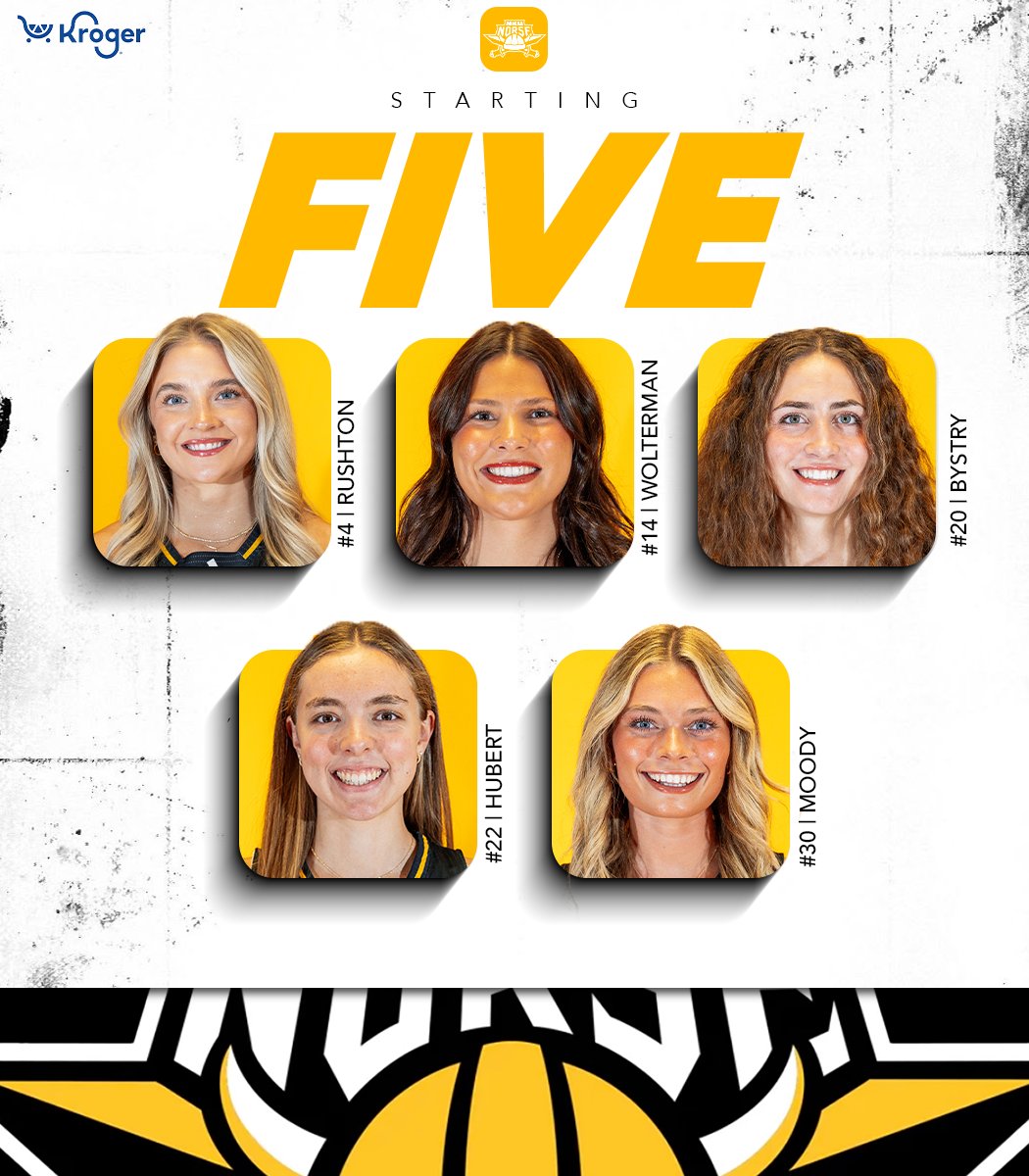 NKUNorseWBB's tweet photo. Our 5 for tonight! https://t.co/jS7Q96s4U6