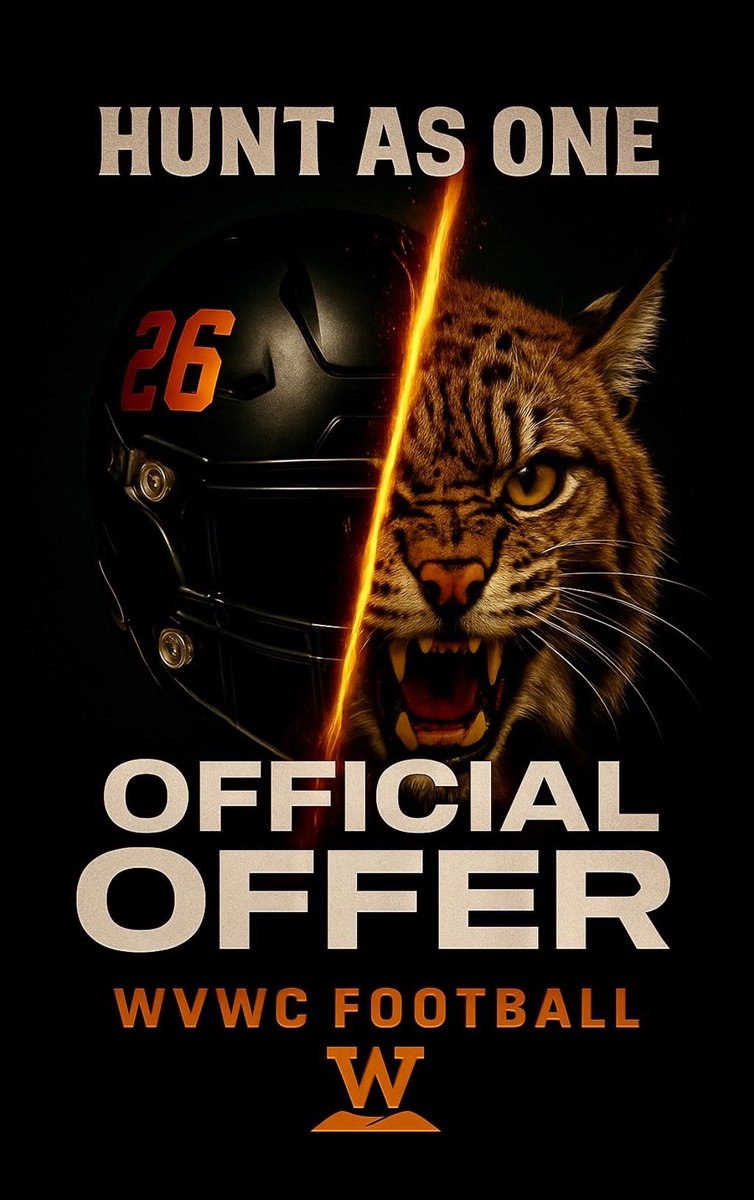Showtimee_D2's tweet photo. Blessed to receive my 1st official offer from the University of West Virginia Wesleyan🧡🖤, thank you coach @Jkingnfl AGTG more to come!!
@NewLevelPerform @StrikaLites @252Mixtapes @GrindHausSports https://t.co/Hb1I6bfsEH