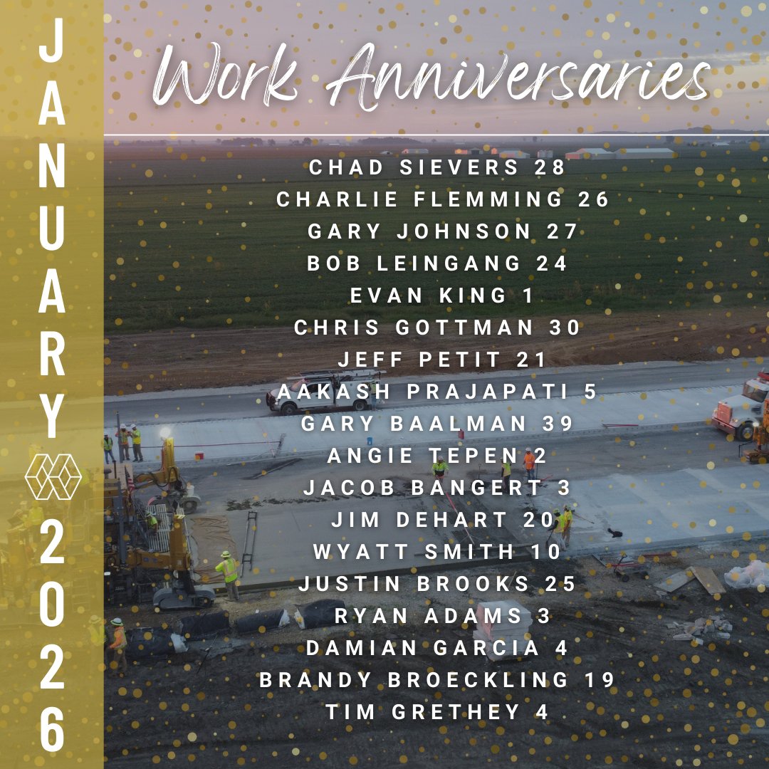 This month, we recognize and thank our incredible employees celebrating work anniversaries in January. Your dedication, hard work, and commitment make a lasting impact every day. Congratulations, and thank you for being such an important part of the MW family!

#TeamMW