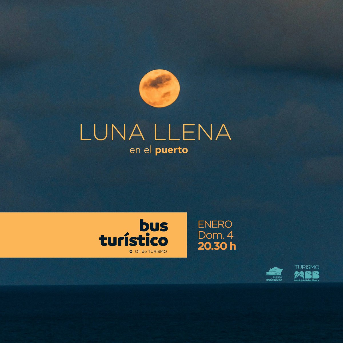 ✨️Luna Llena en el Puerto

¡Prepárense para una experiencia inolvidable! 

La temporada de vacaciones comienza y el Estuario de Bahía Blanca se viste de gala con un evento exclusivo: un recorrido especial bajo el esplendor de la Luna Llena.