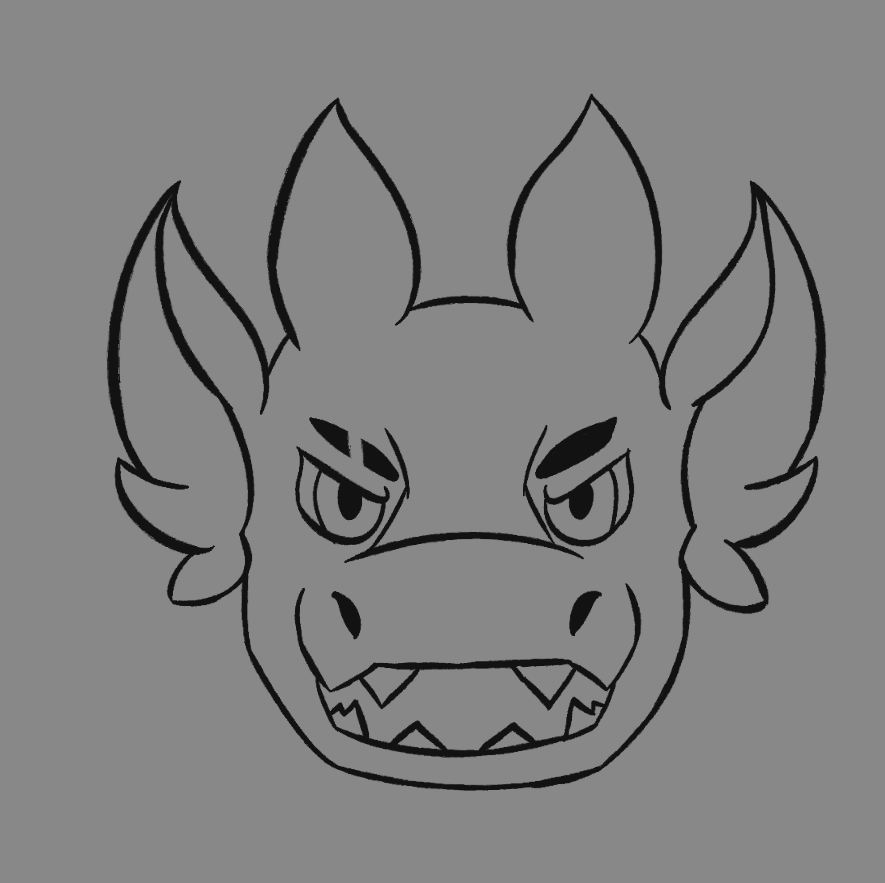 SlipstreamDrake's tweet image. bored scribbles
here's mildly angy front facing dragon