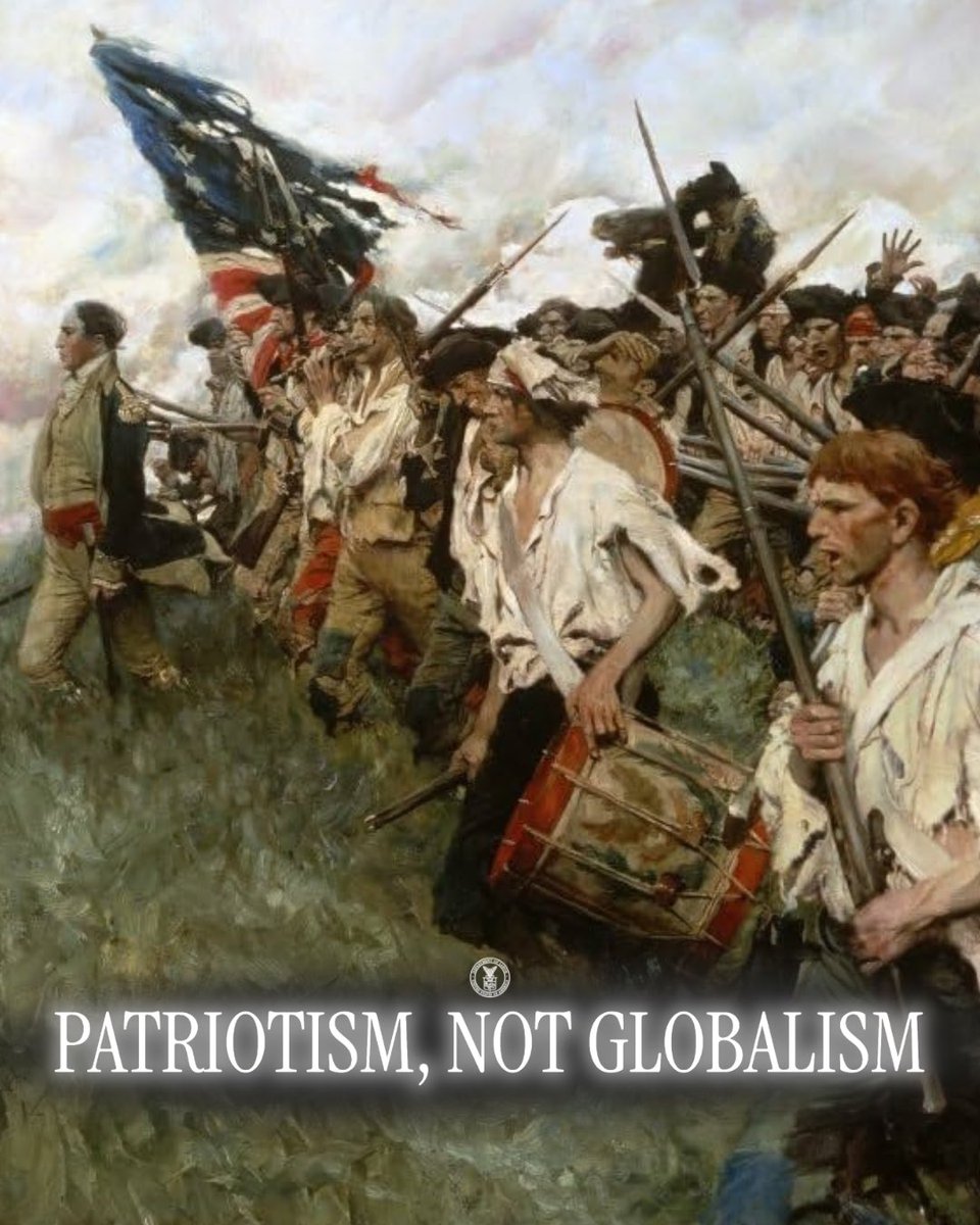 2026 is the year of the Patriot. 

AMERICA FIRST. AMERICANS FIRST. 

‘Nation Makers’ —Howard Pyle