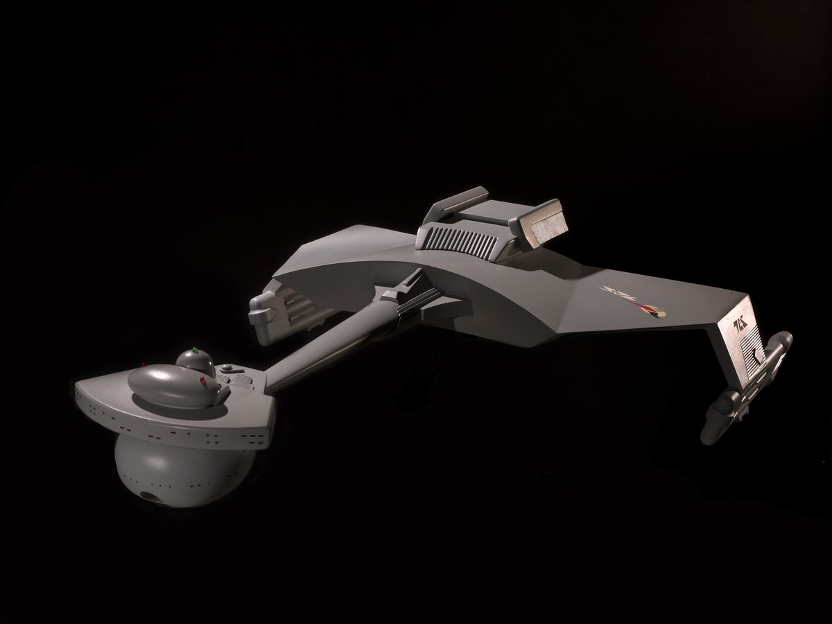 airandspace's tweet image. One of the science fiction stories best represented in our collection is #StarTrek. In addition to the studio model of the starship Enterprise, we have a filming model of a Klingon D7 Battle Cruiser in our collection. #ScienceFictionDay