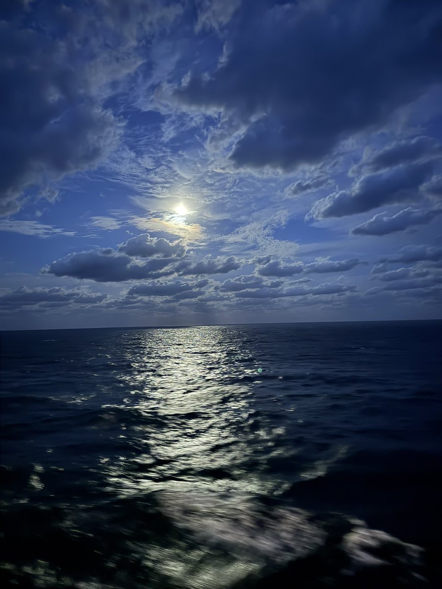 Sunset from <a href="/RoyalCaribbean/">Royal Caribbean</a> Odyssey of the Seas #nofilter