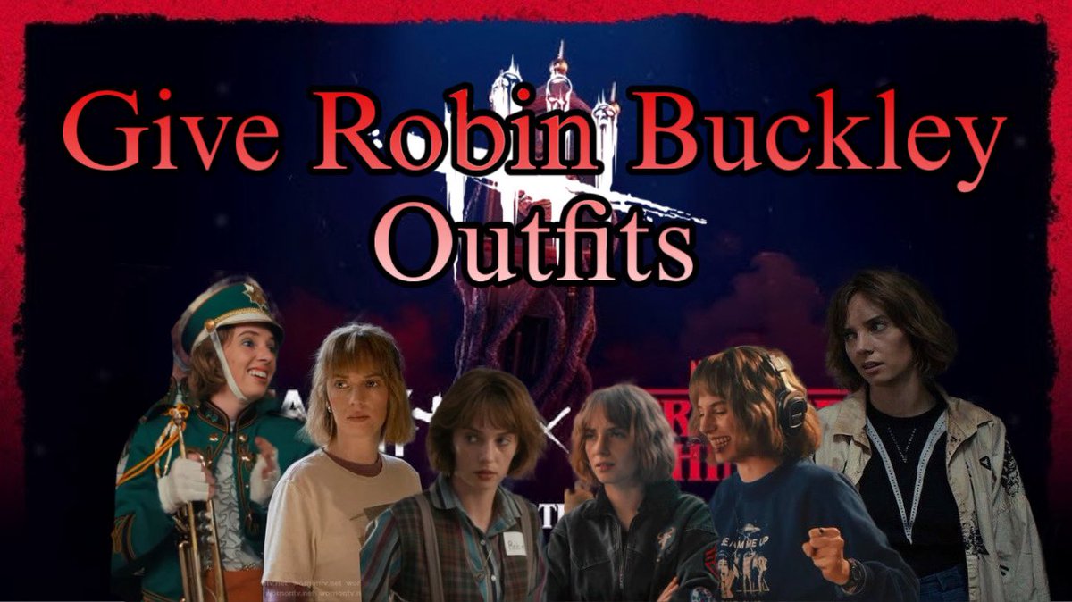 boricozi's tweet image. For years, since the introduction of Legendary outfits to Dead by Daylight, several fan favorite characters have been locked into one specific outfit. 

With the intro of Robin Buckley nows the perfect time to lock in and change the rules for all.

#DeadbyDaylight #StrangerThings