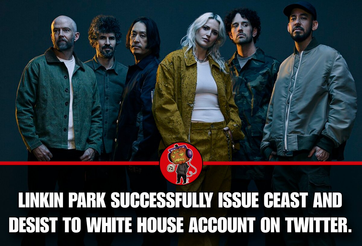 SOTSPodcast's tweet image. Linkin Park have successfully issued a takedown for a video shared by the official White House account on Twitter that utilized their song Somewhere I Belong.