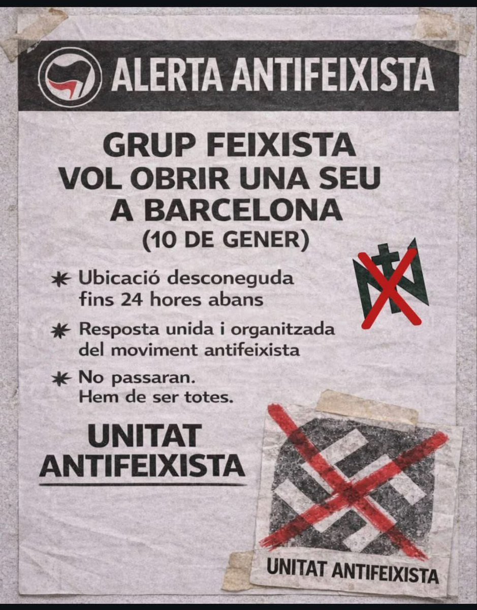 Alerta Antifeixista BCN tweet media