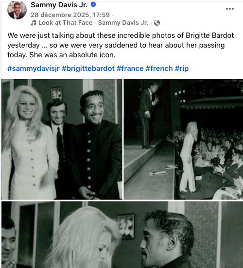Brigitte Bardot, Sammy Davis Jr.
