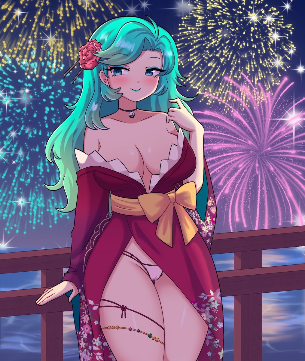 Enjoying the fireworks 🎆
Viola wish you a Happy new year~