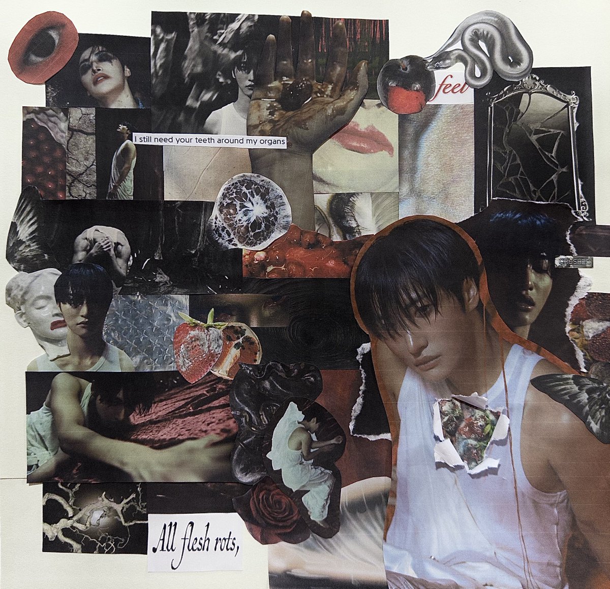 starhwa333's tweet image. written on my skin, a hwa collage