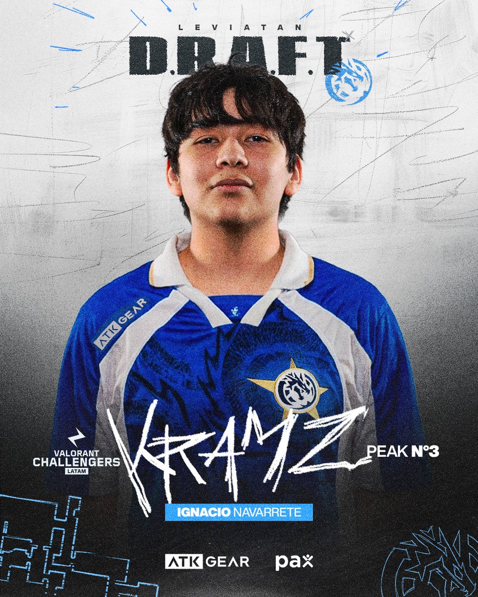 LeviatanGG's tweet image. ¡TENEMOS EL TERCER PICK! 🇨🇱

@Kramzvlr se suma a LEVIATÁN para competir en #VCLLATAM junto a la academy 🤩