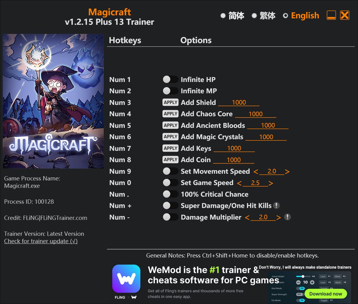 FLiNGTRAiNERS's tweet image. Last Updated: 2026.01.02
#FLINGTRAINER #cheats #trucos

Legend of Heroes: Three Kingdoms Trainer
Outward Definitive Edition Trainer
Magicraft Trainer
flingtrainer.com