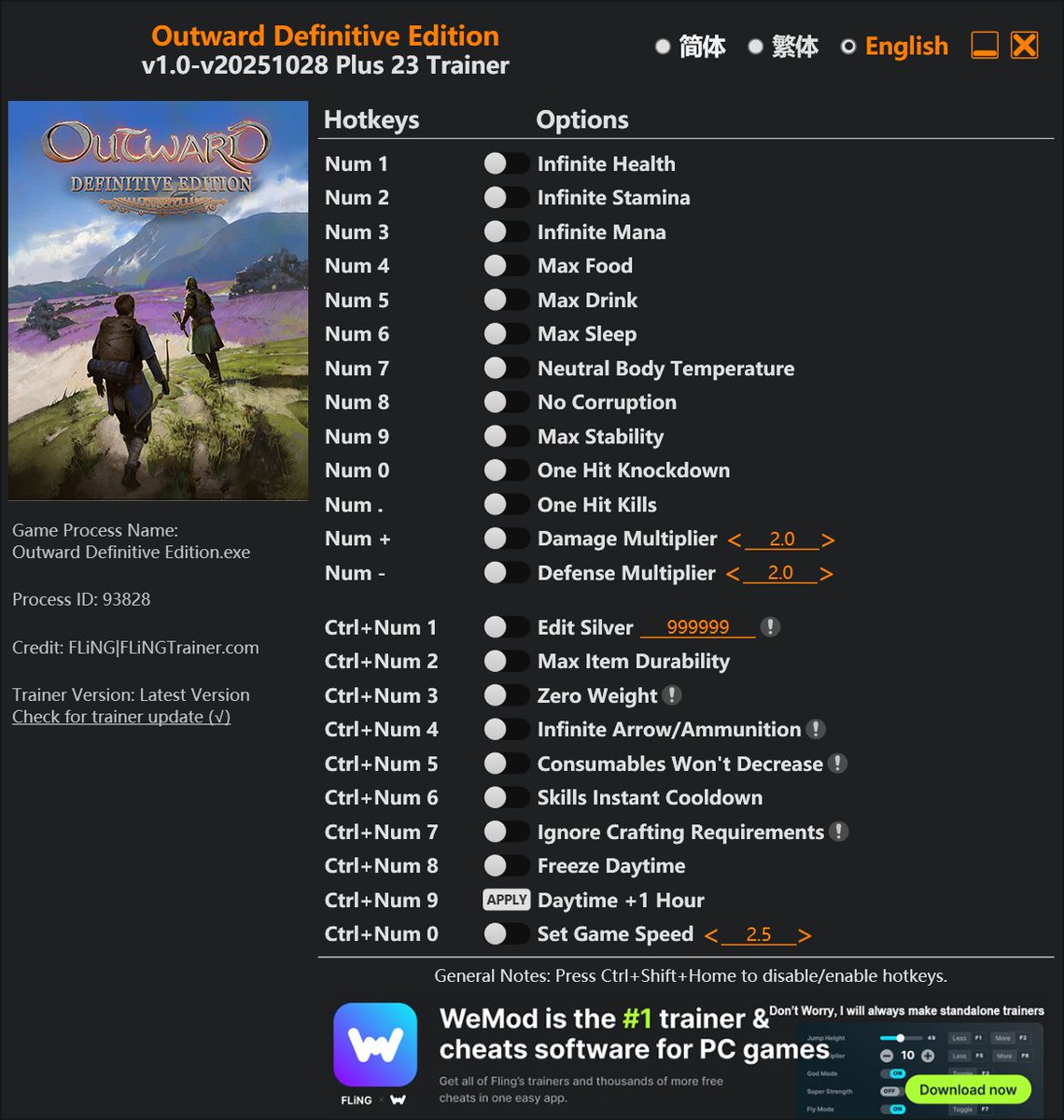 FLiNGTRAiNERS's tweet image. Last Updated: 2026.01.02
#FLINGTRAINER #cheats #trucos

Legend of Heroes: Three Kingdoms Trainer
Outward Definitive Edition Trainer
Magicraft Trainer
flingtrainer.com