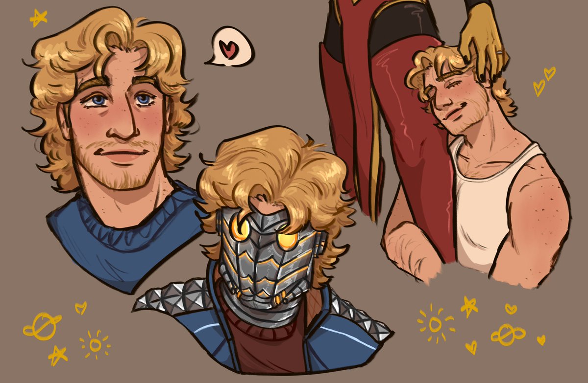 blond peter  art trade  !!! for wonderful Don !!! 
#starlord #quillock