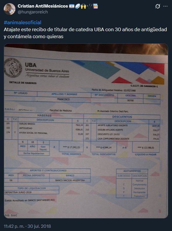 Ajajajaa que lindos psicópatas que son los kukitas que atienden pacientes en la salud. Este se llama Cristian Francisco Reich Simonpietri y es TITULAR DE CÁTEDRA de kinesiología en la UBA y kinesiólogo del sanatorio Güemes. Vayan a dejarle saludos <a href="/hungaroreich/">Cristian AntiMesiánicos 🇦🇷🏉🙌🩺📚</a>