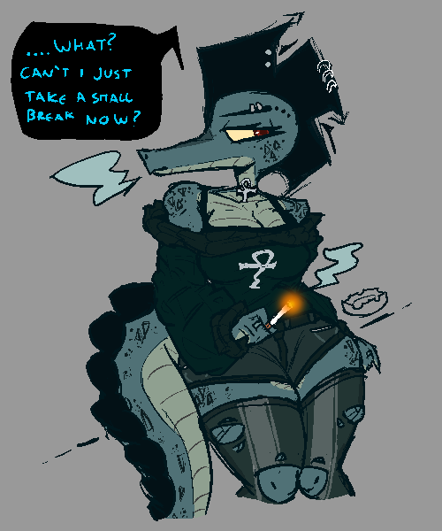 Mik3h4wkOrSmth's tweet image. lowk remembered Night In The Woods and decided to draw Bea
