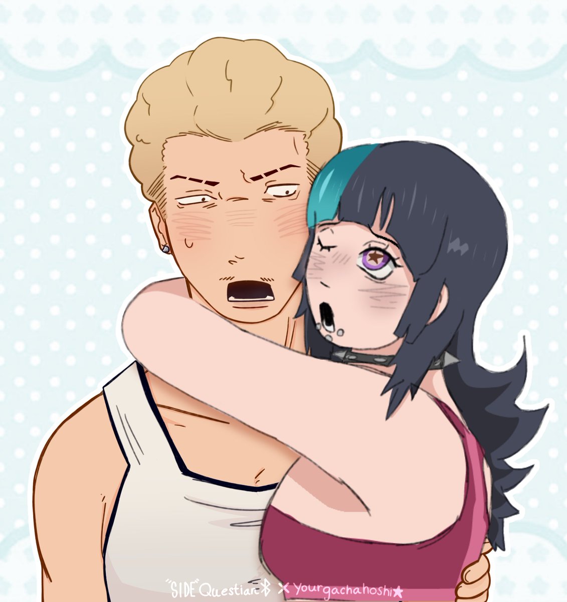 Art collab with my partner. Hakari’s part is mine !!#Kinjihakari #Kirarahoshi #Kirakari