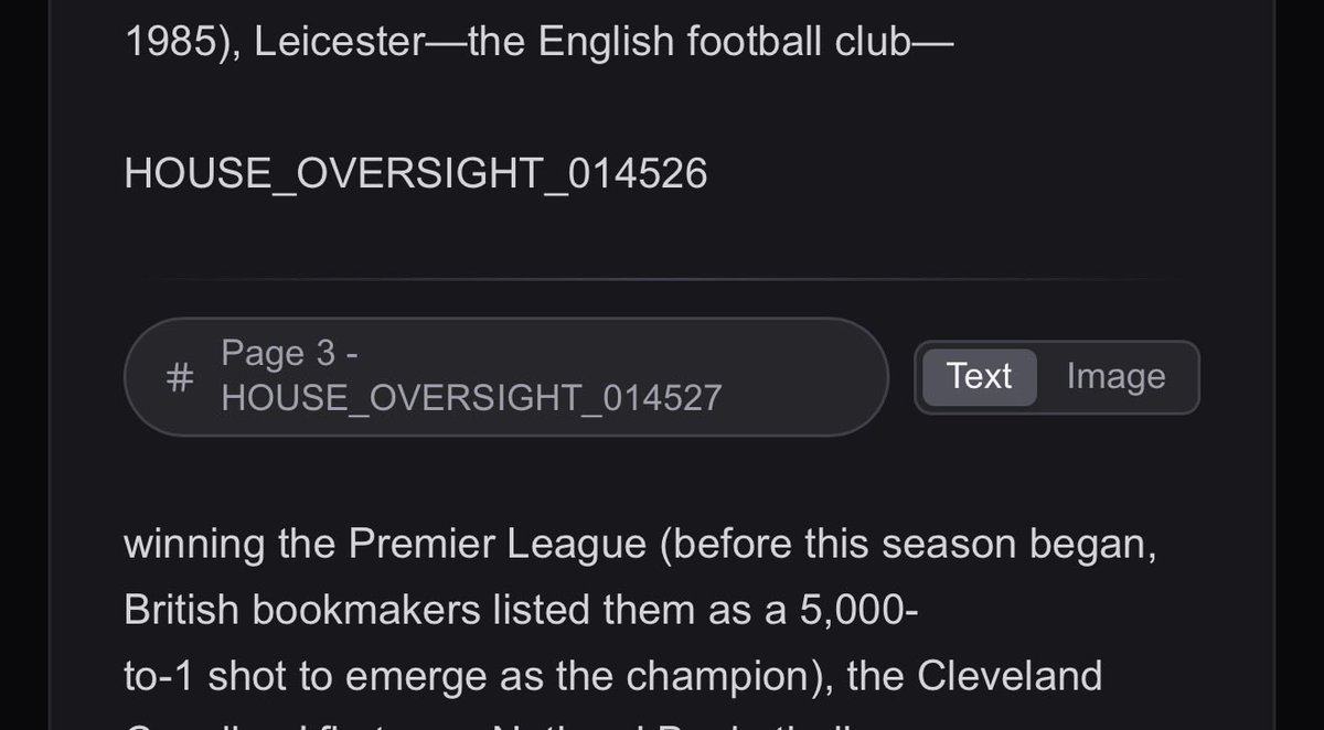 Leicester City mentioned in the Epstein files … AND YOU’ll NEVER SING THAT😂 #LCFC