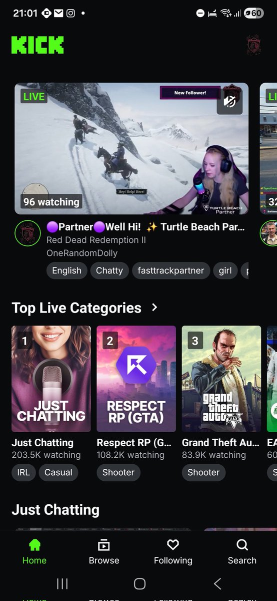 OneRandomDolly's tweet image. Thank you @KickStreaming ❤️