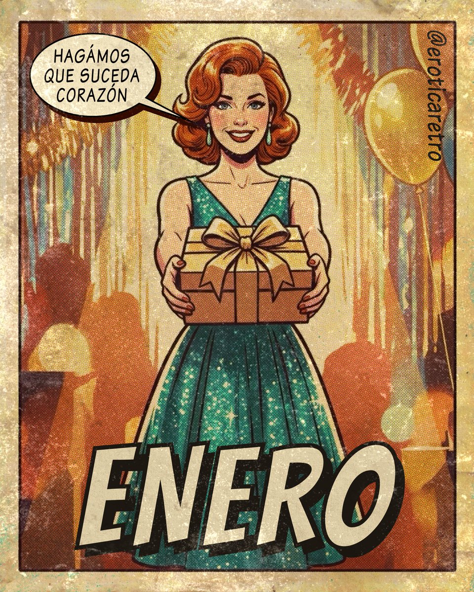 EroticaRetro's tweet photo. 🇬🇧 JANUARY: Let’s Make It Happen Sweet Heart! - In a more complex world, pay attention to details and don’t stop acting is a MUST ⚡️
•
#comics #CartoonArt #January2026 #NewYear2026 #halftone #digitalart #illustration #retro #texture #vintage #comicbooks #gifts #drawingart #art https://t.co/UCt7sc0d5i