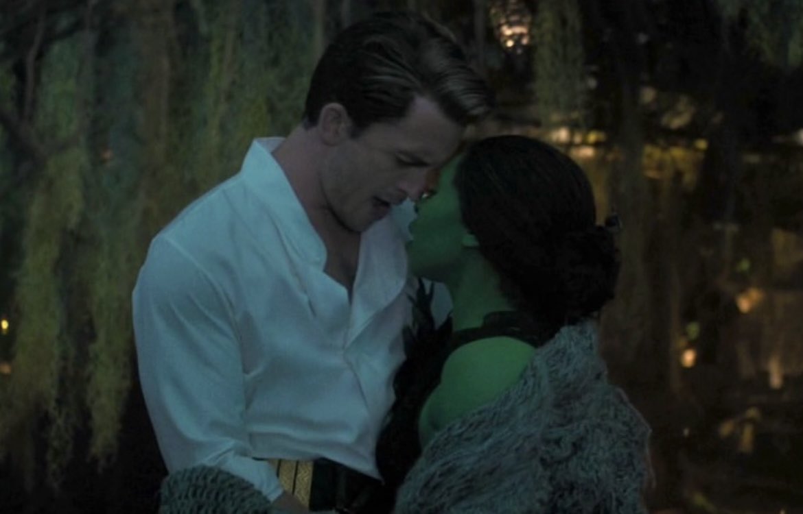 SVespy13's tweet photo. their hands unable to let go, fiyero’s eyes finally bright and carefree because he’s experiencing true happiness for the first time, and them almost playing hide-and seek against a backdrop straight out of a disney movie… alaym, you are the ultimate duet https://t.co/tqUleqoV60