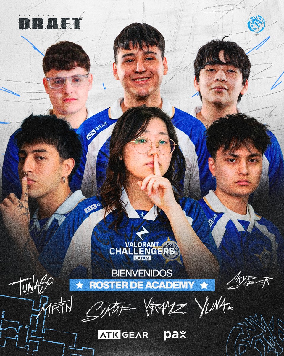 LeviatanGG's tweet image. 🌟 EQUIPO CERRADO, ESTA ES NUESTRA ACADEMY 🌟

Un roster que demostró tener un potencial de sobra, le damos la bienvenida a quienes nos estarán representando en #VCLLATAM 💪