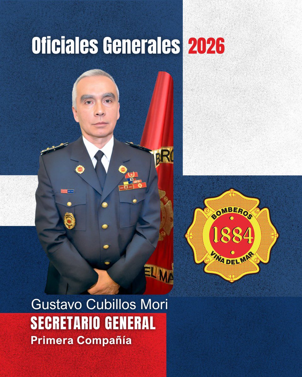 🚒 Oficiales Generales 2026 | Cuerpo de Bomberos de Viña del Mar

Con compromiso, se presentan los Oficiales Generales que asumirán la conducción de la institución durante el año 2026, liderando el trabajo operativo y administrativo al servicio de la comunidad.

#BomberosViña