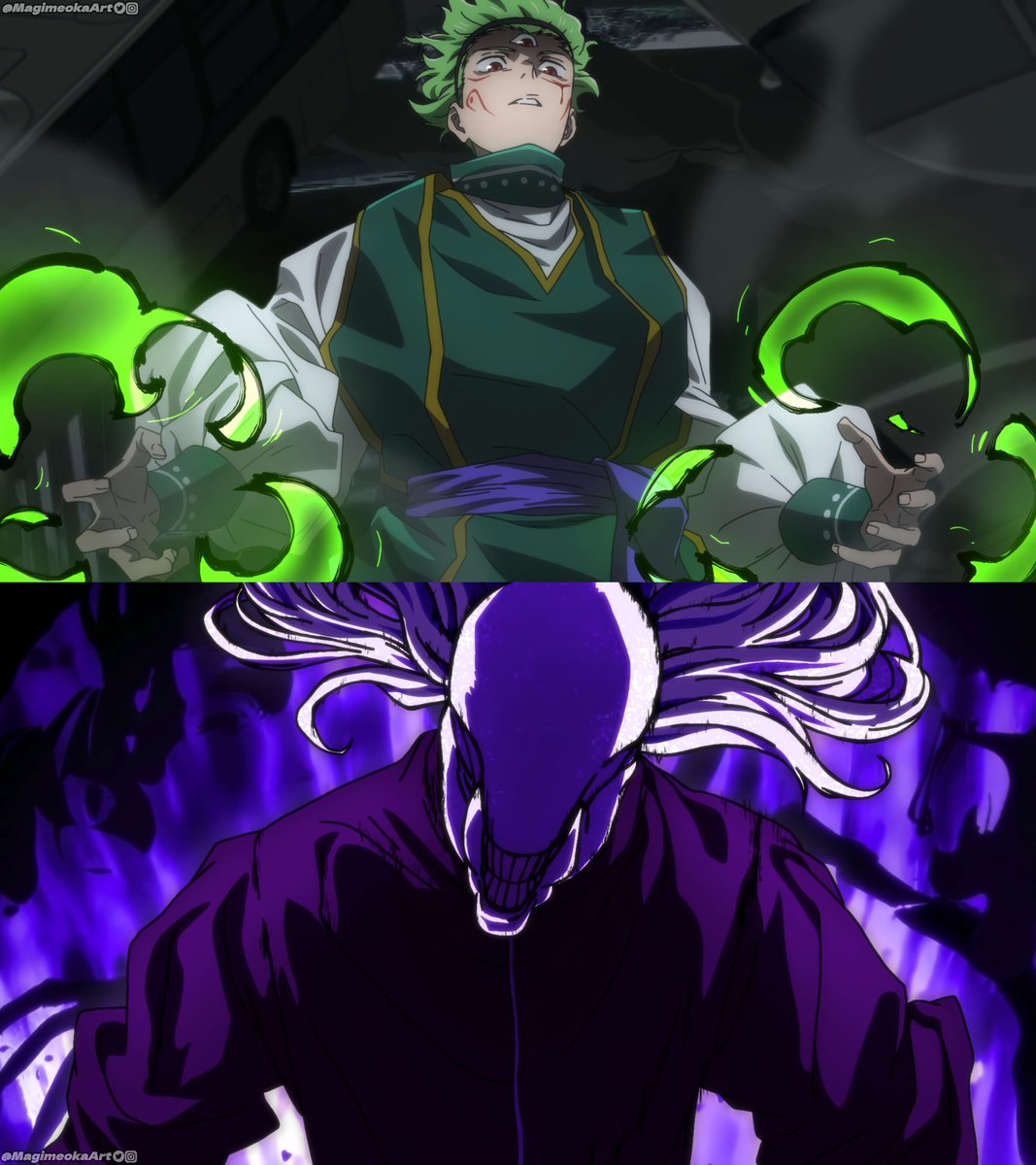 MagimeokaArt's tweet image. Tsurugi vs Maru anime style!🔥
#jujutsukaisen #jjkmodulo