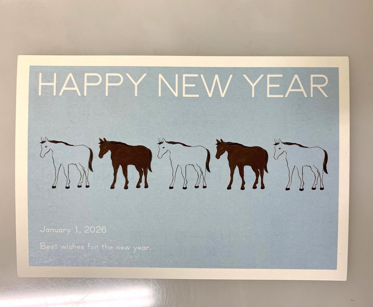 年賀状届きました。ありがとうございます！ が、住所が記載されてい