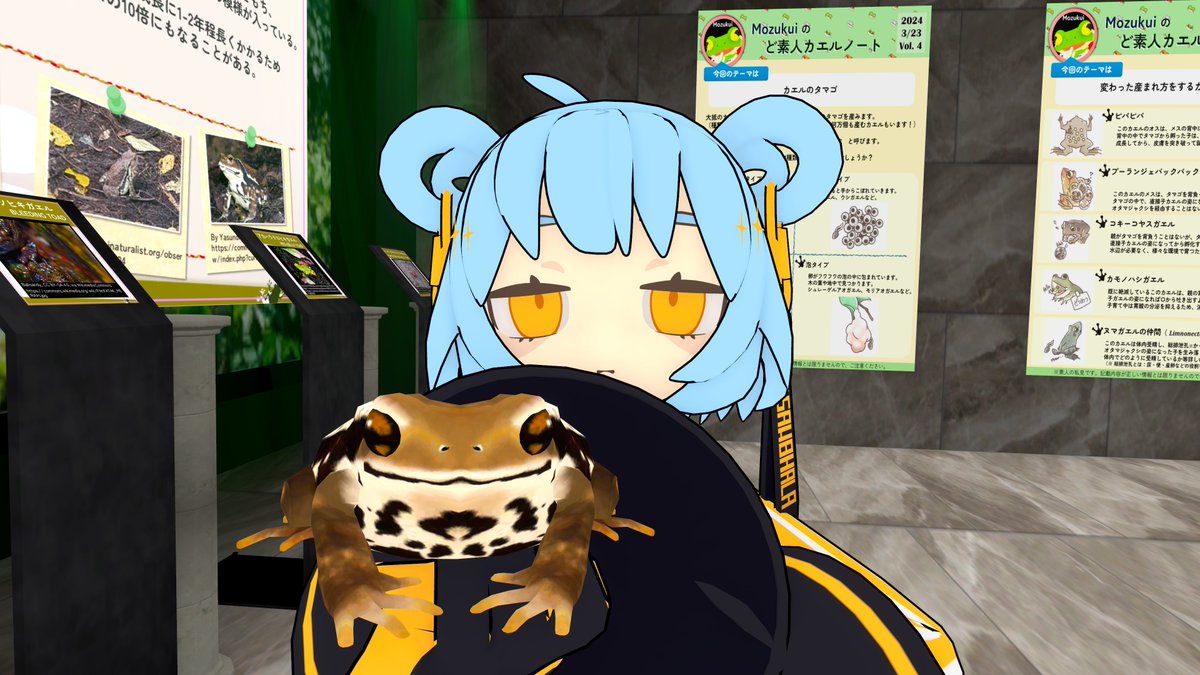 カエルを見たにょーん 一応センシティブ 展示系ワールド増えるといいなー