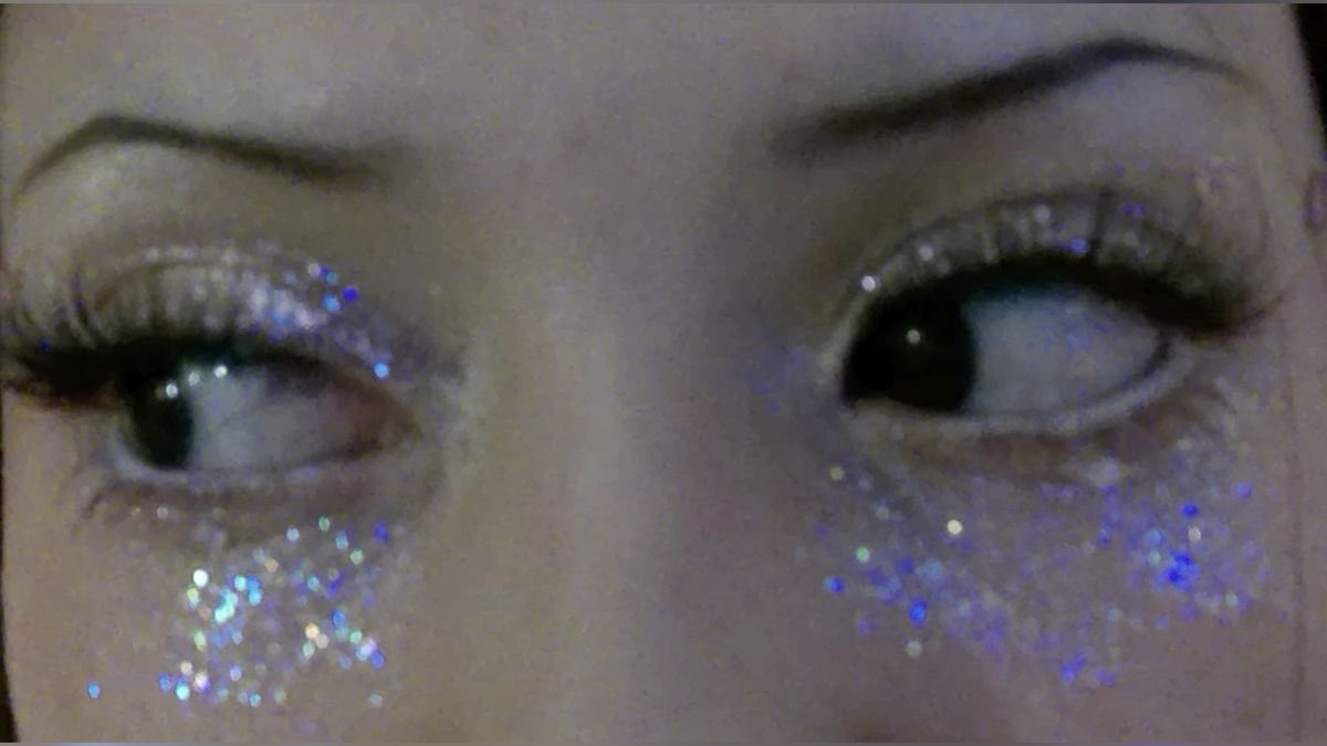 glitter eyebags ⊹ ࣪ ˖