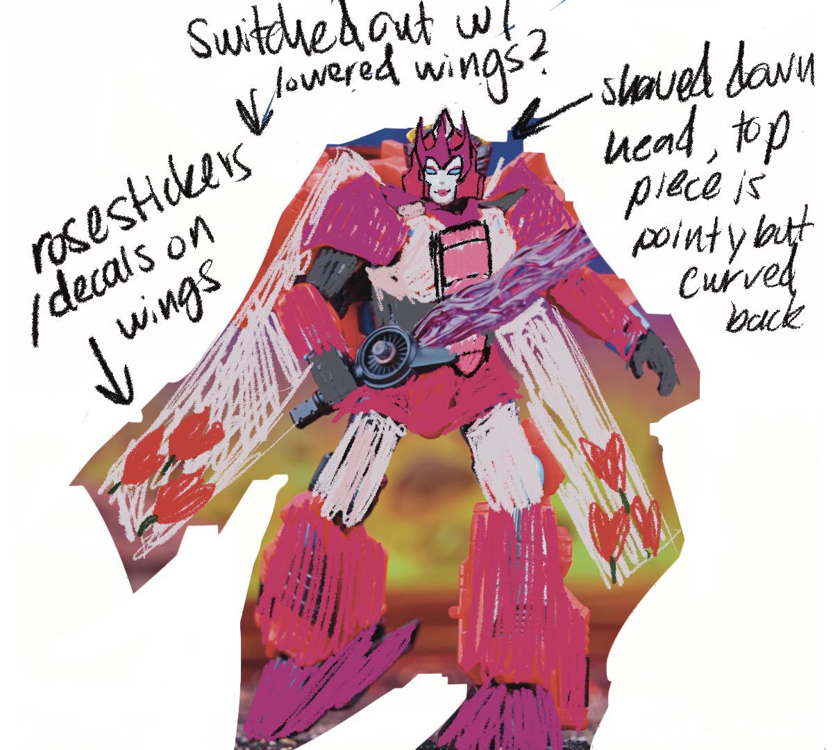 Commission for @roddywuzhere to making he's oc star flower Head