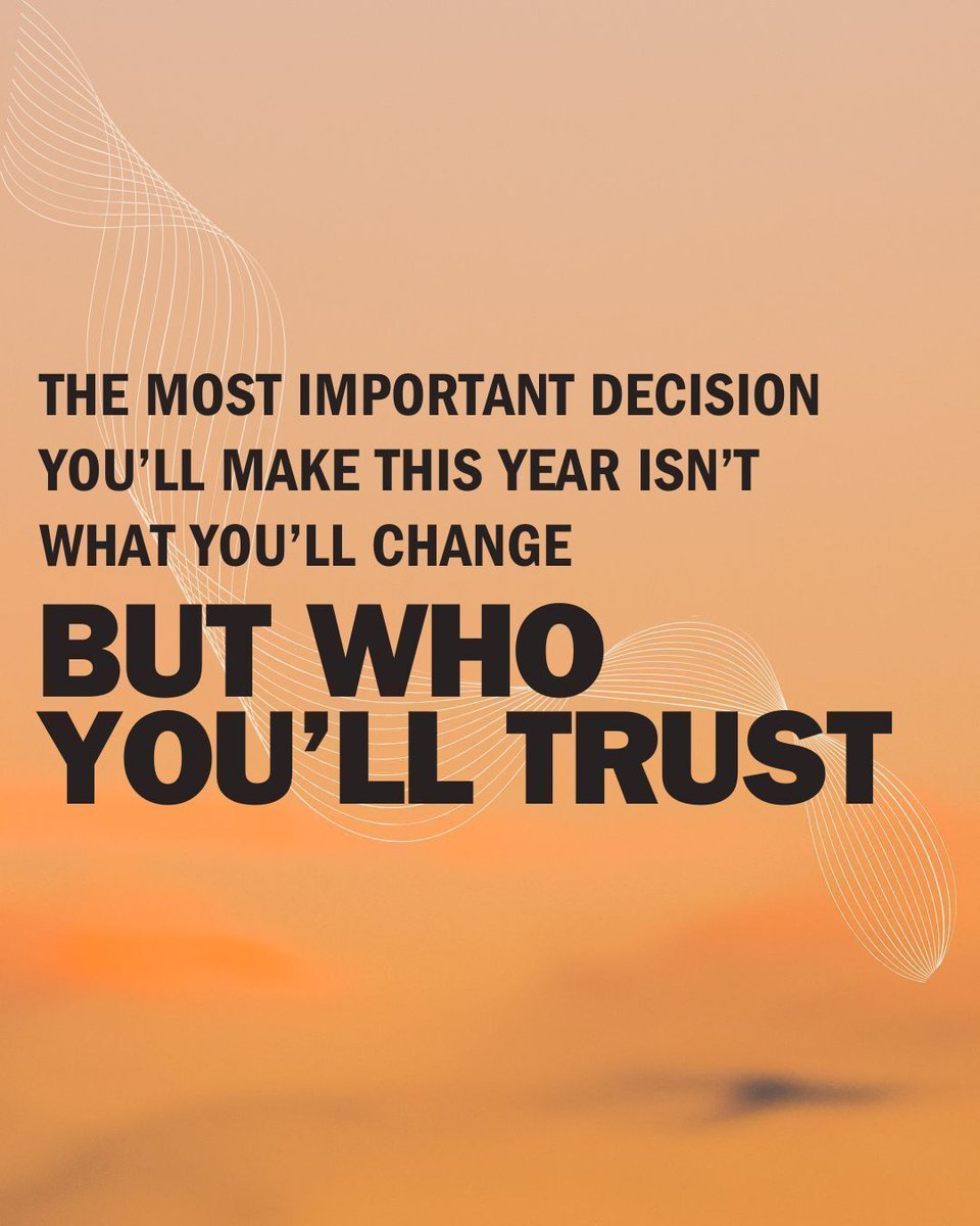 spachurch's tweet image. The biggest decision you’ll make this year isn’t about your goals—it’s about your trust.
Who you trust will determine how you face pressure, change, and uncertainty.
Choose to trust God fully, and watch how it changes everything else. #spachurch