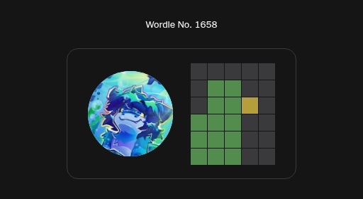 Konamatic's tweet image. Failed todays wordle but i made a ducky.