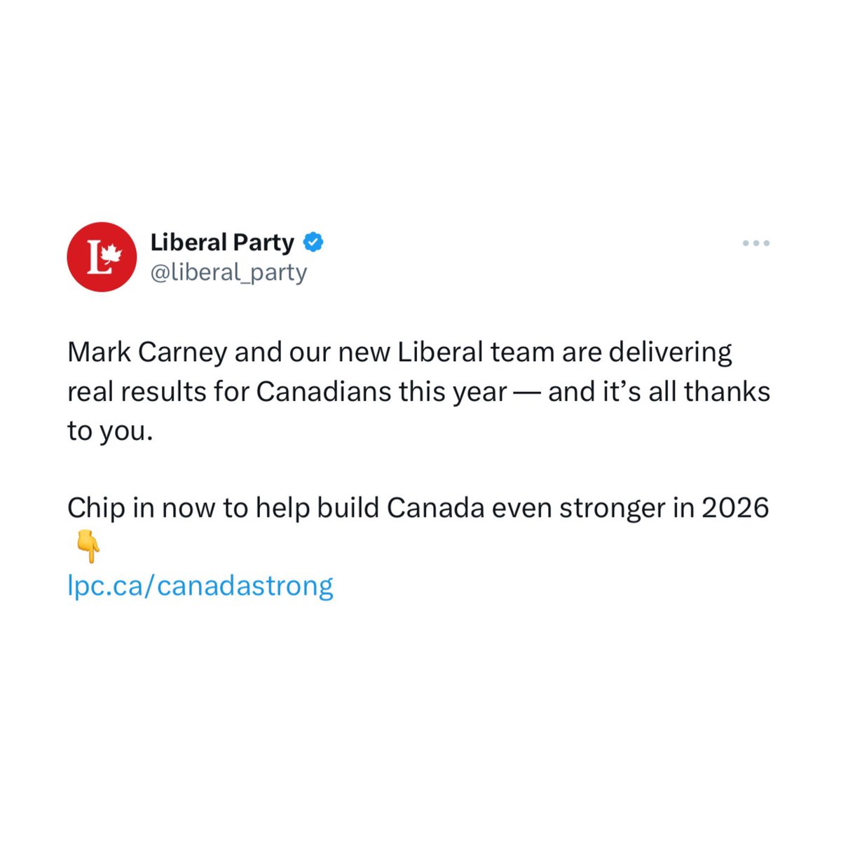 yegwave's tweet image. Prime Minister Mark Carney and the Liberal government are encouraging Canadians to donate to help build a stronger Canada.