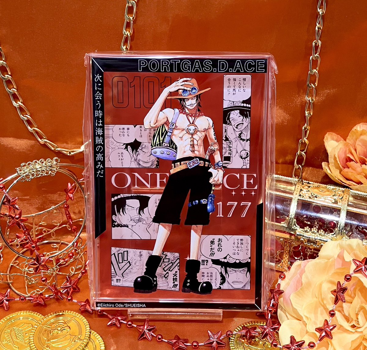 新商品】原画商品 『ONE PIECE』アクリルブロック ポートガス・D