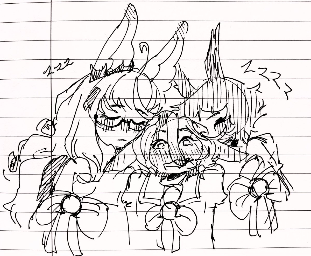 MiilkiiBunnii's tweet image. sketches from my breaks pt- 1