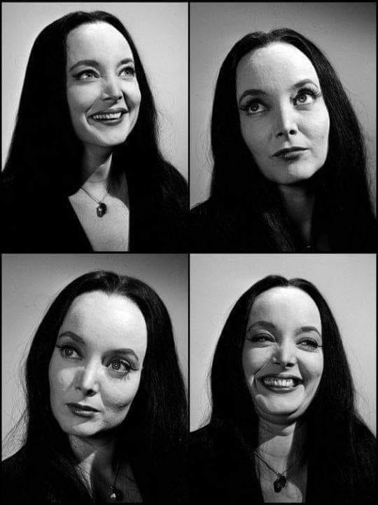 Carolyn Jones as Morticia Addams in 1966