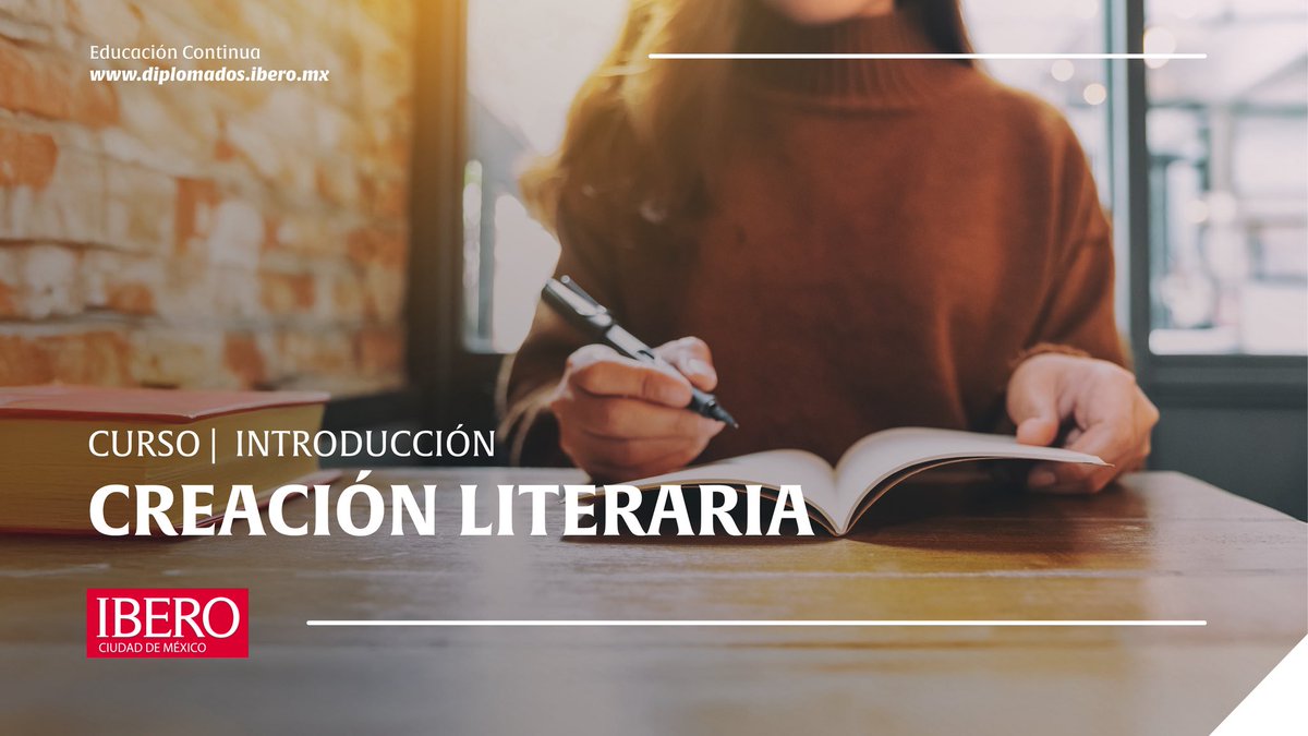 El curso de creación literaria que imparto desde hace doce años en mi querida alma mater (la IBERO) arranca en marzo. 
Inscripciones abiertas.
Formato: virtual.
Los espero.
✍️📚

<a href="/DiplomadosIbero/">Diplomados Ibero</a>