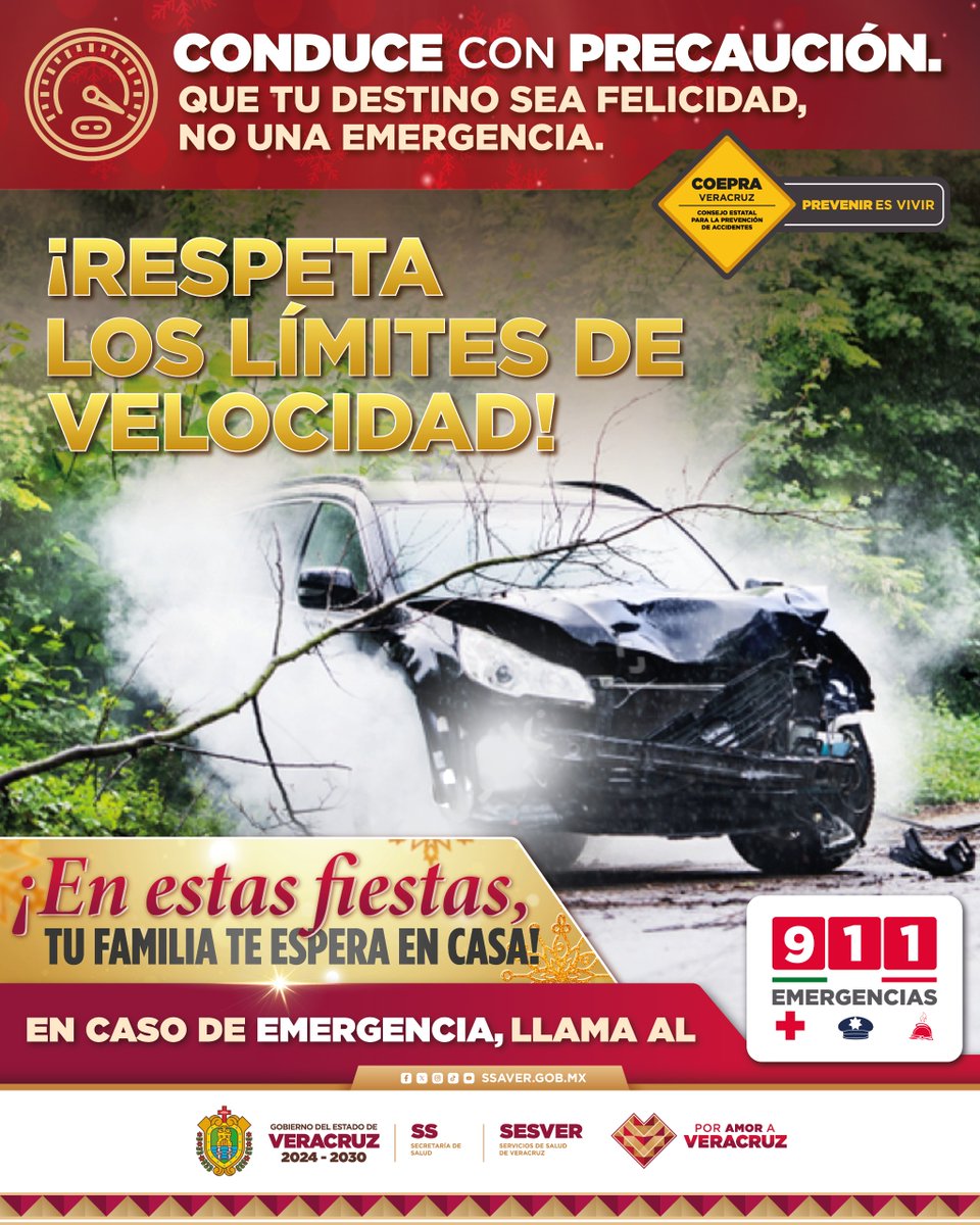🚗 ¡Conduce con precaución! ⚠️

Respeta los límites de velocidad, cuida tu vida y la de los demás.

🚨 Ante cualquier emergencia, llama al 911 📞