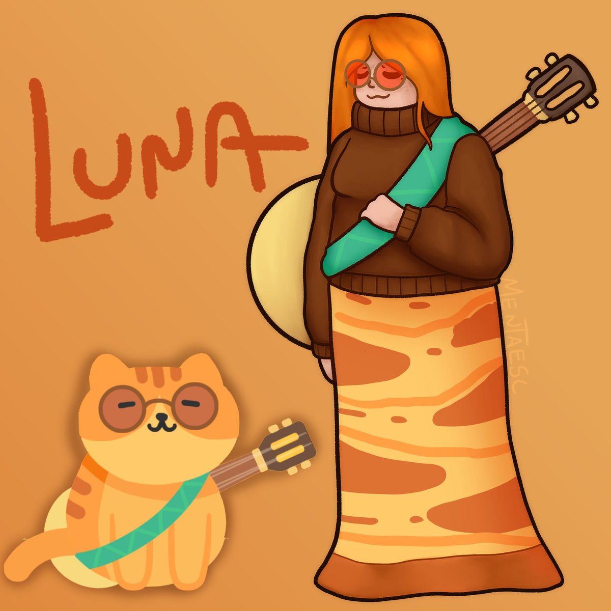 Dibujé a uno de los gatetes de un juego que tengo descargado ajsjs