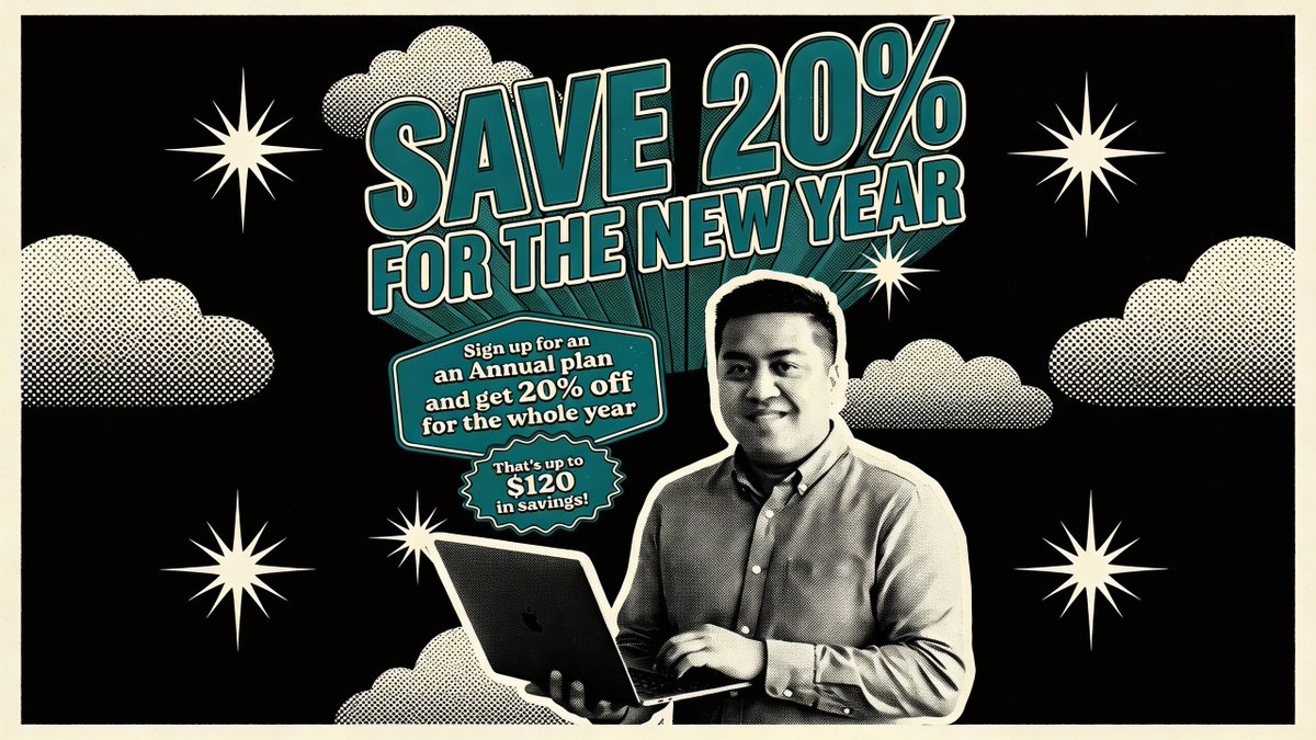 To help you kick things off strong, we’re offering 20% off our annual plan for a limited time.

Just use code NEWYEAR2026 at checkout to claim the discount!