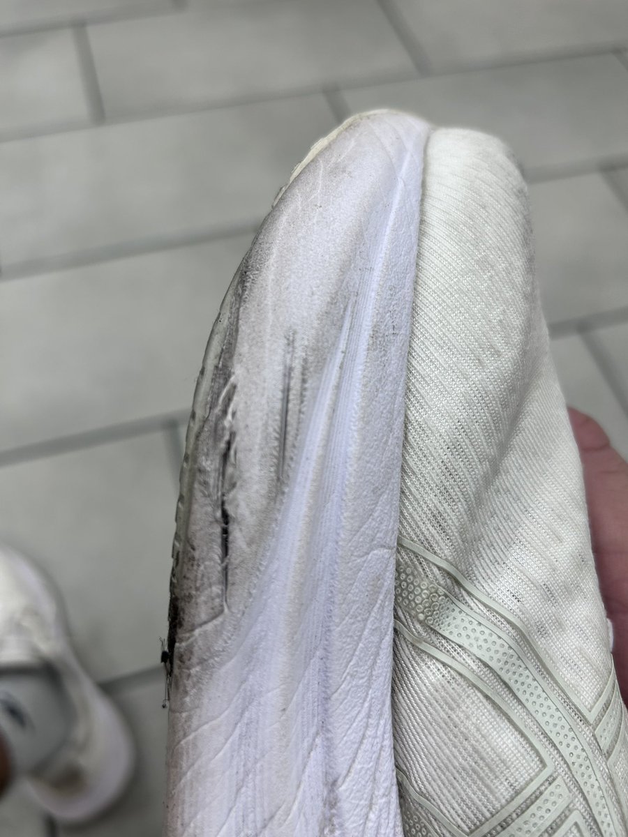 kylepadilla's tweet photo. @ASICSamerica ASICS suckkk. My shoes began to tear apart at the bottom after only 3 months of owning them. Very mild use, usually running 15 miles a week in them and they tell me that my warranty doesn’t meet their requirements for an exchange lol what a joke. Hoka would never https://t.co/ARCjcG6ZTt