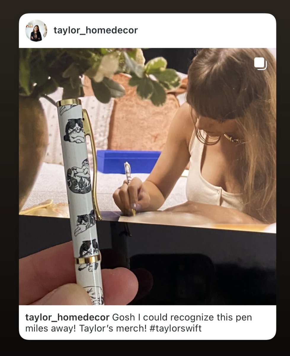 After searching I finally found the box where I put my Meredith &amp; Olivia pens that I got in 2018 like the ones Taylor  was using in the docuseries!!! &amp; I found my Meredith &amp; Olivia notebook too!!! 💗