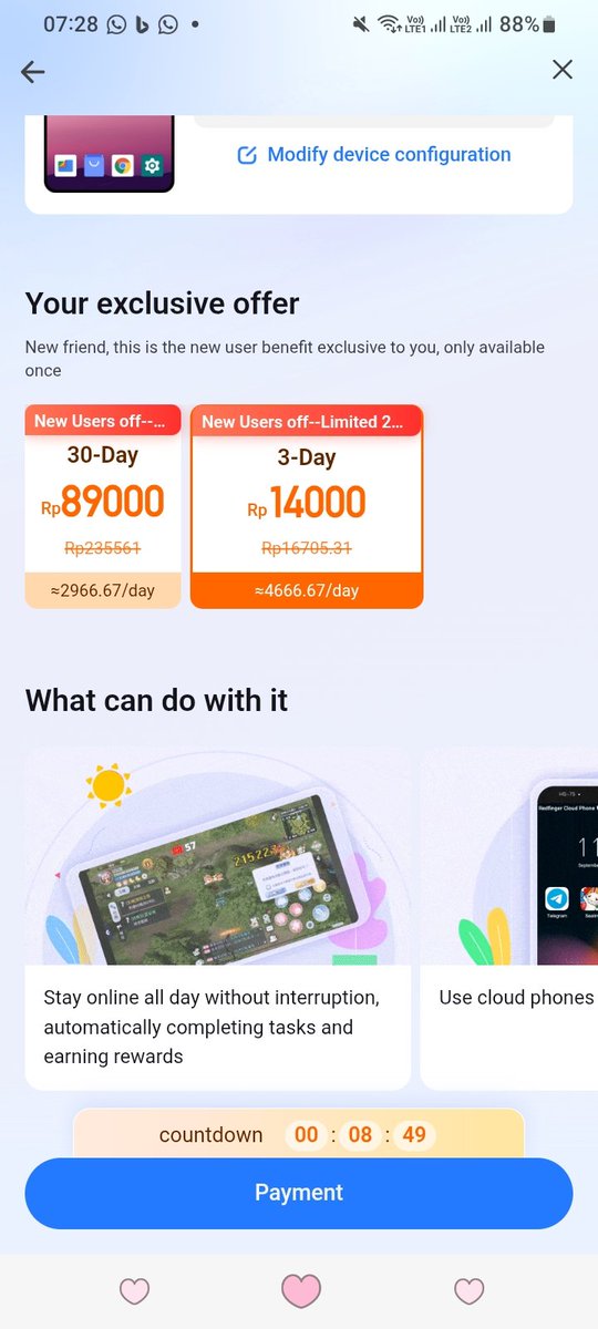 ada yg jual rf 3 hari kah??? atau bisa war dapetin slotnya??? #zonauang️