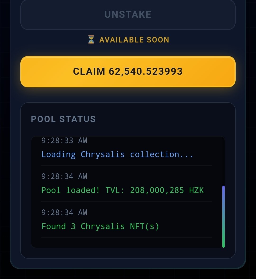 🚀🐺 STAKED. LOADED. PATIENT. 🐺🚀
While the market chases noise, $HZK holders are doing something smarter  staking and letting time work for them.
With 12% APY, every block is building your position while you wait for what’s coming next from Hanzenko.
This isn’t idle time.
This