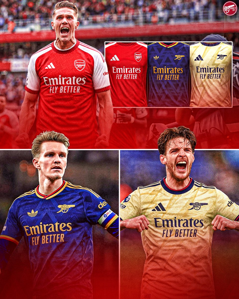 Footy_Headlines's tweet image. 😍😍😍 Arsenal 26-27 Home, Away &amp;amp; Third Kits Leaked

📷 @DailyAFC