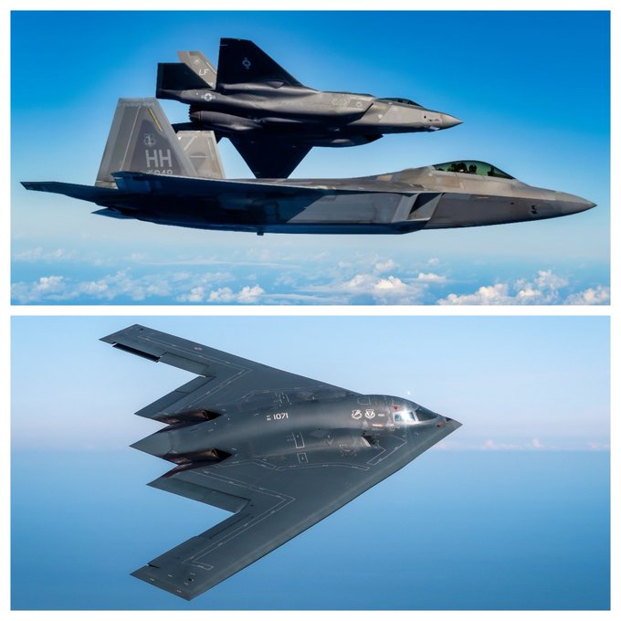 VividProwess's tweet photo. Can't wait to see them fly above Iran again. 🇺🇸🇮🇱

The job's not finished. https://t.co/iTlE3z5ImG