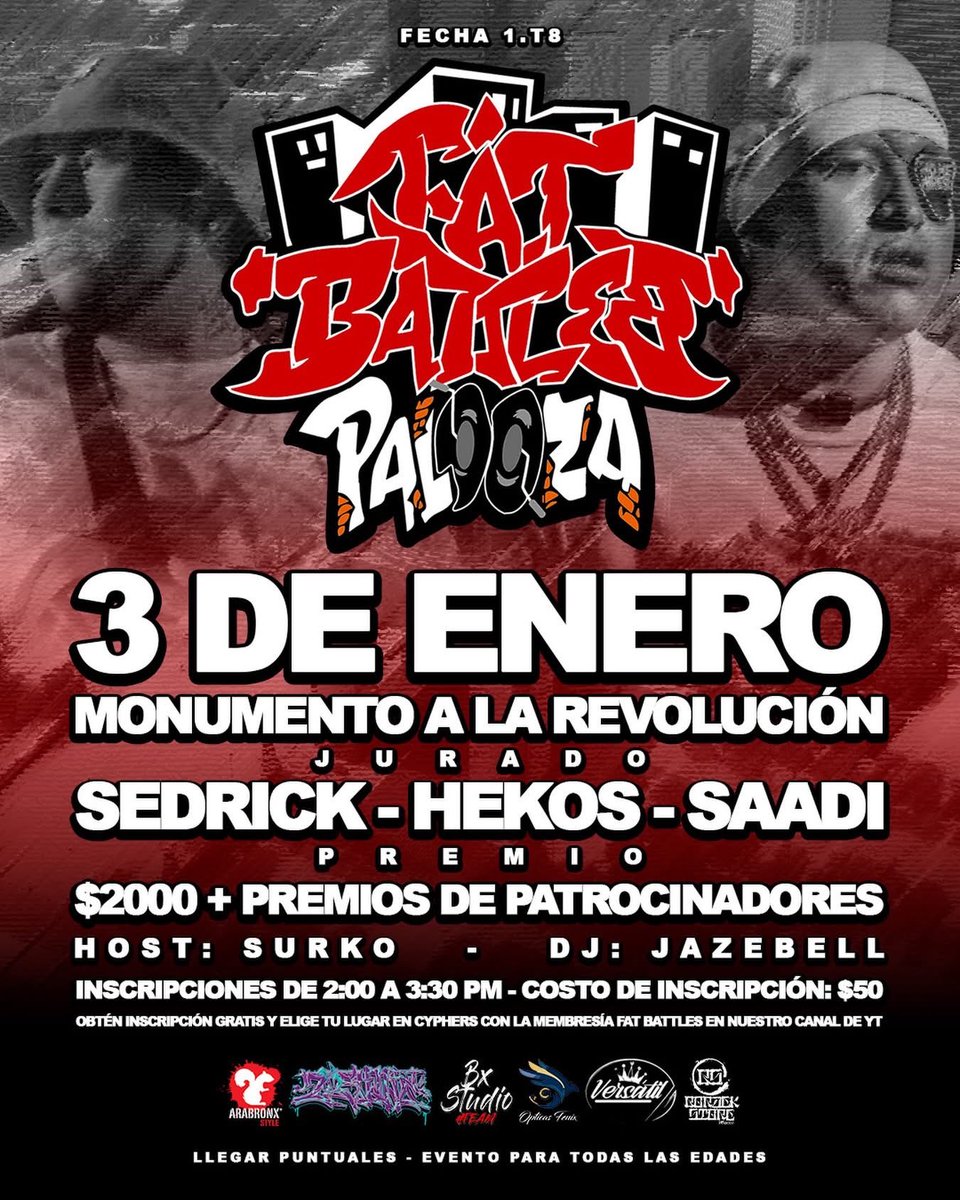 Sorpresa, nos vemos este sábado 3 de enero para empezar nuestra octava temporada junto con el 2026, nada mejor para empezar el año que con el inicio de nuestra nueva temporada!. Ya es la fecha 1.T8 donde ya se generan puntos para clasificar a nuestro aniversario 9!! #Freestyle