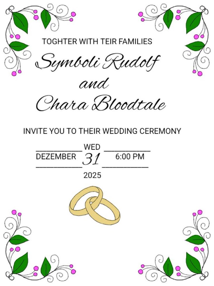 I loved my wedding with my trainer <a href="/Linktheangel/">Chara Bloodtale</a> 
I hope that everyone will be happy this year